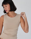 sleeveless Basic - Beige