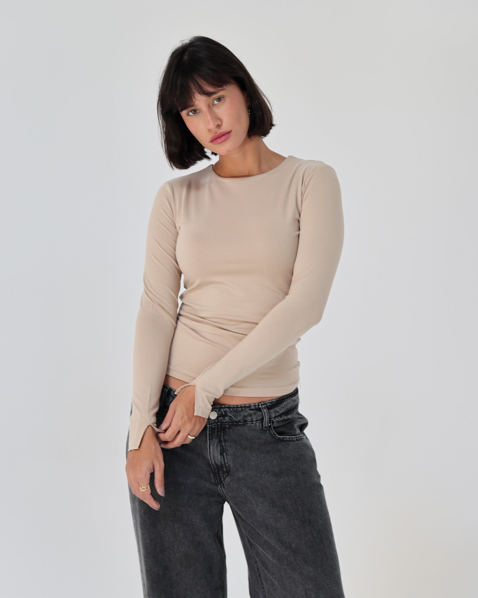 Full Sleeve Basic - Beige
