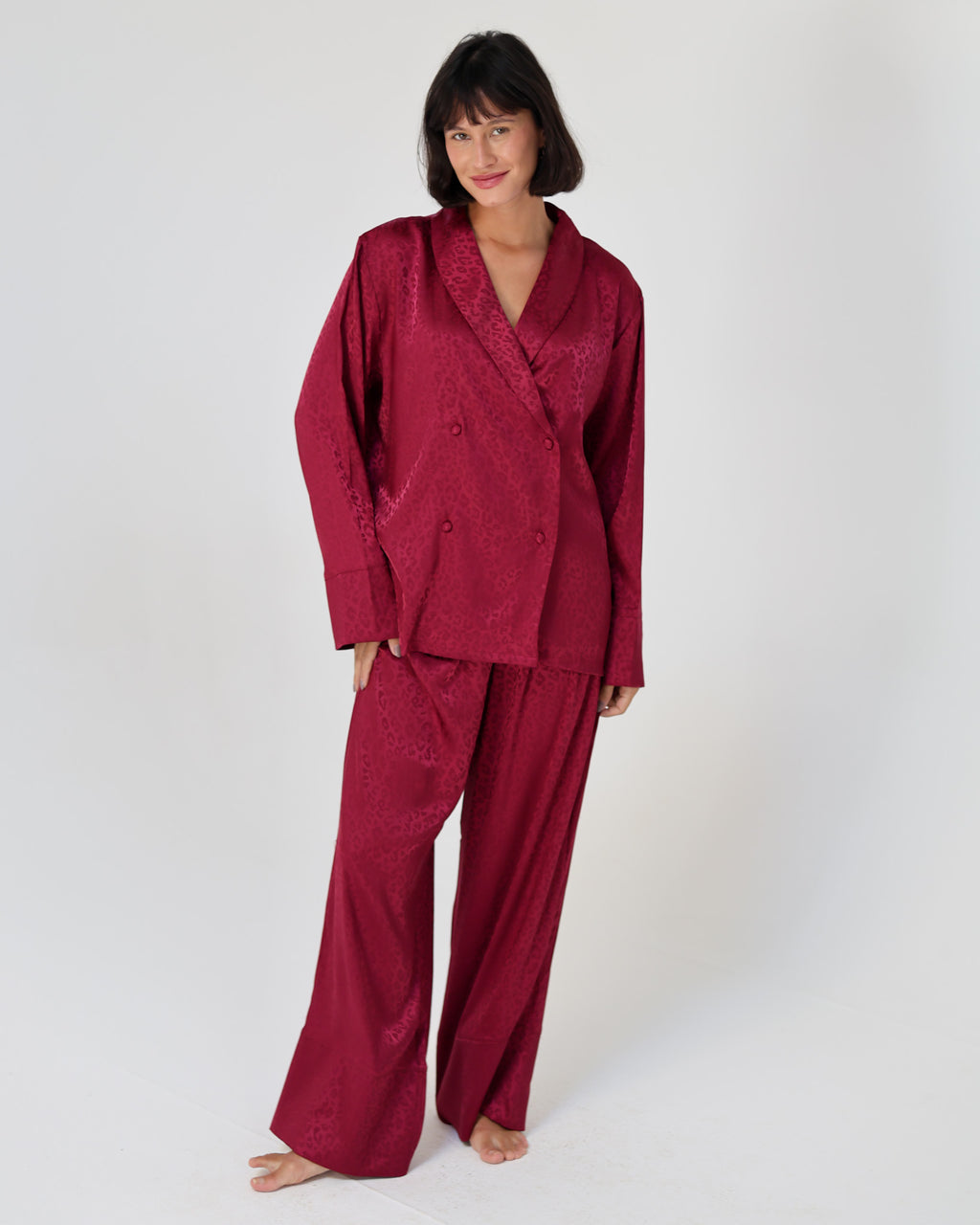 Wild Pijama In Burgundy