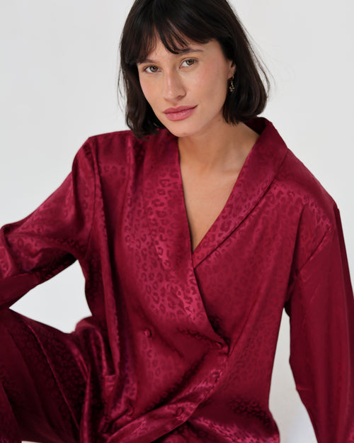 Wild Pijama In Burgundy